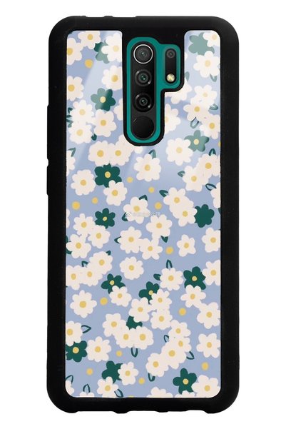 Spoyi Xiaomi Redmi 9 Glossy Phone Case with Daisy Pattern Design