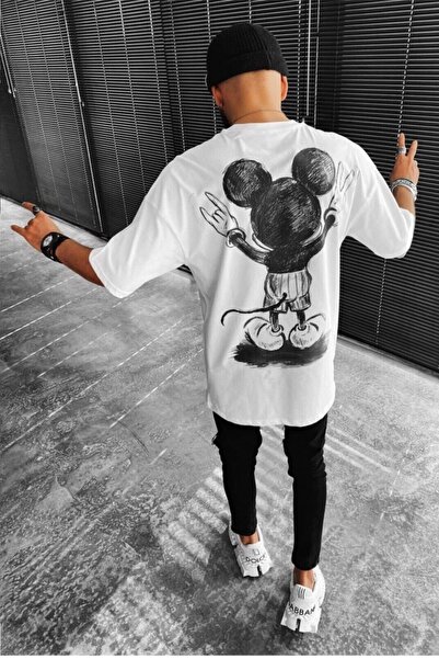 Machetta Ανδρικό συνηθισμένο ύποπτο κείμενο τυπωμένο μακρύ υπερμεγέθη μπλουζά...