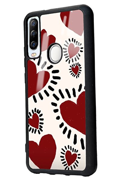 Spoyi General Mobile 20 Pro Brush Heart Tasarımlı Glossy Telefon Kılıfı