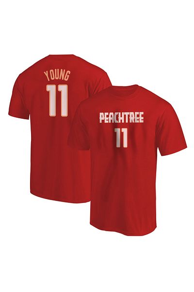 usateamfans Κόκκινο ανδρικό μπλουζάκι Trae Young