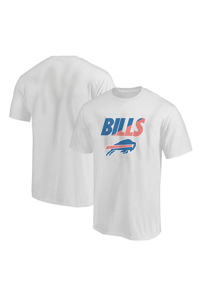 usateamfans Λευκό ανδρικό μπλουζάκι Buffalo Bills