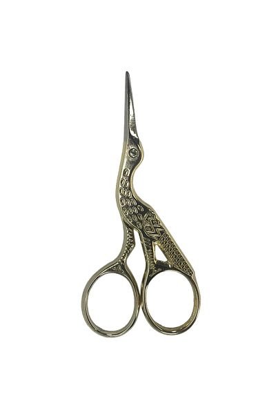 Nazarone Swan Gold Color Engagement Embroidery Scissors