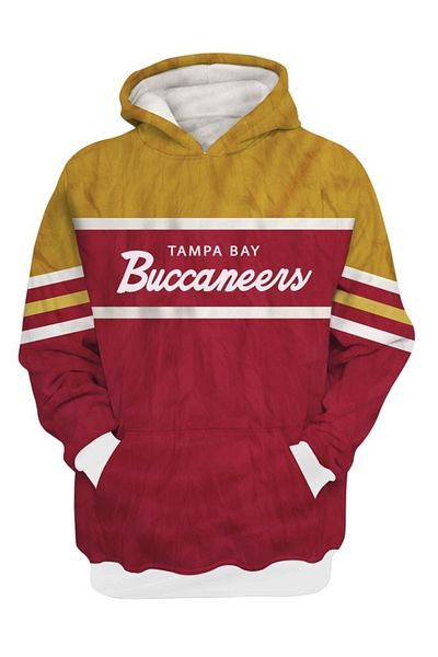 usateamfans Φούτερ Tampa Bay 3D Oversize με κουκούλα
