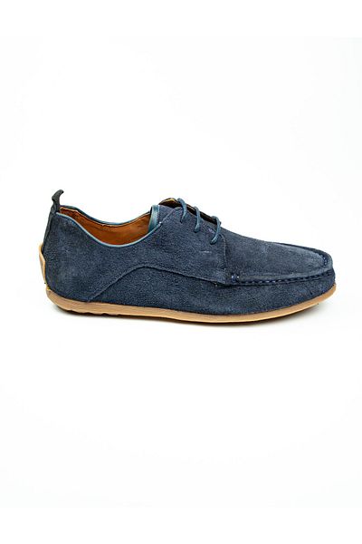 JAMES FRANCO 6740 Navy Blue Suede Leather Men's Casual Shoes