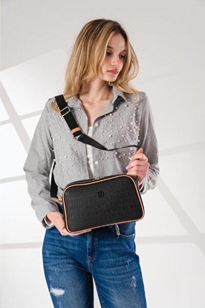 Just Polo 2023 Black/tan Women's Shoulder Bag for Fashionable Women Suitable ...