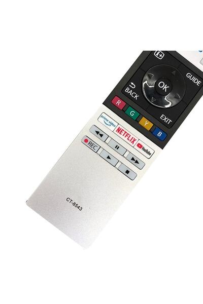 Toshiba Ct-8543 Lcd-led Netflix Youtube Prime Video Tuşlu Tv Kumandası