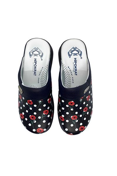 Hipokrat Medikal Sabo New Rosy Navy Blue - Papuci cu model Nurse Doctor Sabo