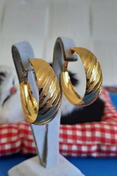 BB wikiki Orta Boy Bombeli Halka Küpe