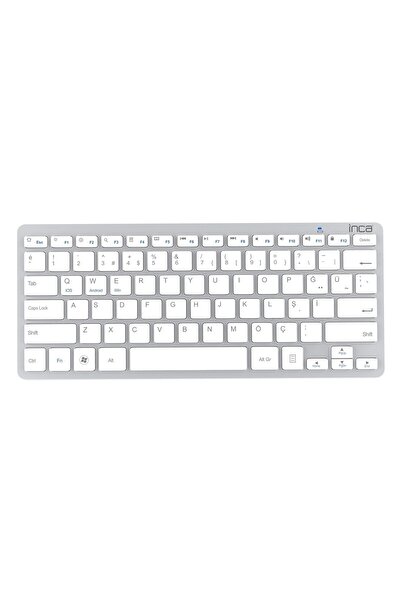 Inca Ibk-569bt Pilli Ultra Ince Bluetooth Akıllı Silver Klavye Windows İos An...
