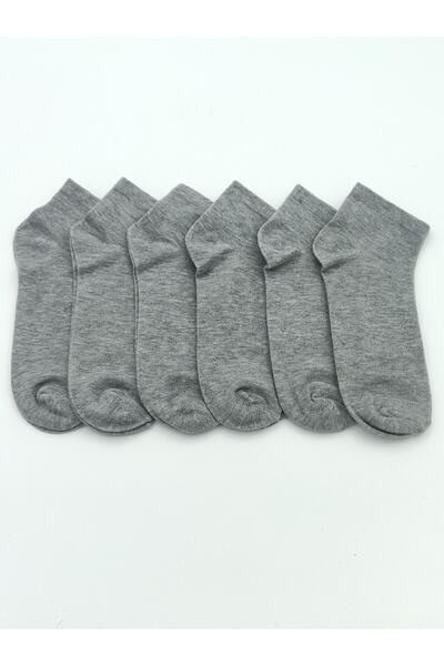 AXE SPORTSWEAR Ciorapi pentru bărbați, gri, din bumbac pieptănat, 6 piese