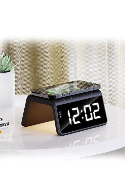 Havit W320 Hızlı Wireless Şarj, Saat Ve Gece Lambası (fast 15w)