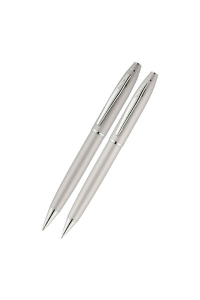 Scrikss 35 Matte Chrome Ballpoint Pen & Versatil Pen