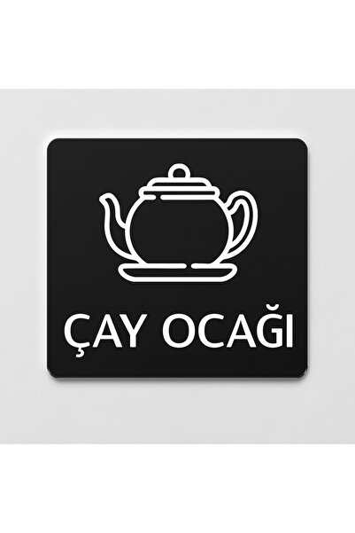Ofistike Çay Ocağı Tabela Ofis Yönlendirme Kapı Isimlik Çay Ocağı Tabelası