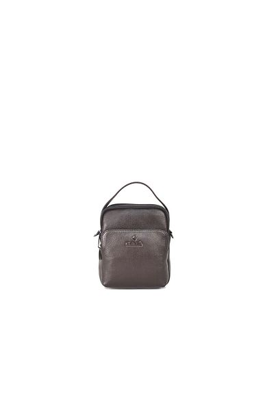 Eminsa Men's Brown Floater Leather Shoulder Bag 6190