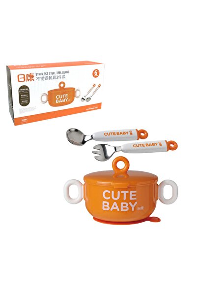 Vagonlife Vagon Life Rovco Baby 3 Parça Çelik Bebek Yemek Takımı C1005