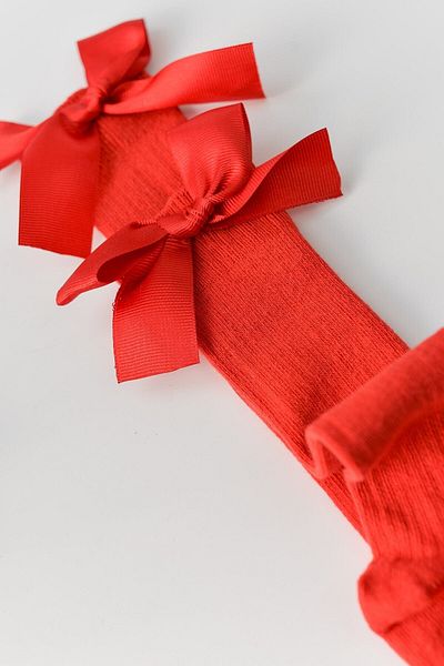 Banamio Baby Girl Ribbed Bow Detailed Socks