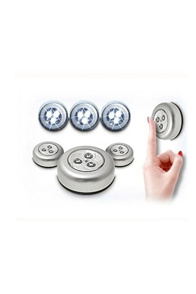 YFHOME Kablosuz Tezgah Altı Dokunmatik Spot Lamba 3 Adet Ampul Işık