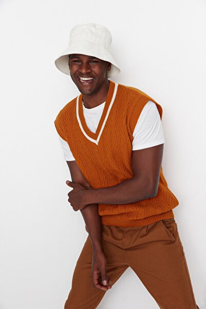 Trendyol Collection Sweater Vest - Brown - Regular