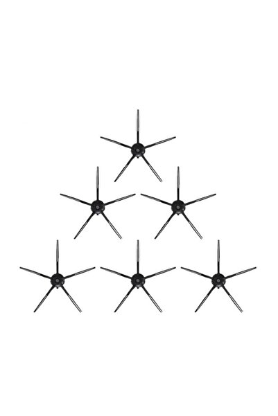 robotyedek Ανταλλακτική βούρτσα 6 τεμαχίων συμβατή με Roborock S5 Max Black