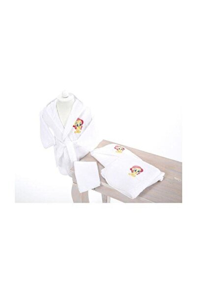 Özdilek Bebek Bornoz Seti Ashley Beyaz