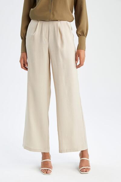 DeFacto Παντελόνι βισκόζης με κανονική εφαρμογή