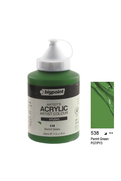 Bigpoint طلاء أكريليك 500 مل - Permt Green 538