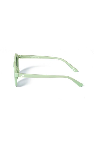 Petityu - Cir2030 Elastic Round Baby Child Sunglasses - green 2-6 Years Old