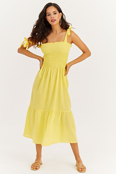 Cool & Sexy Kleid - Gelb - Basic