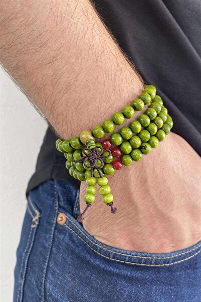 Stone Design Bracelet سوار رجالي مطرز بالخرز