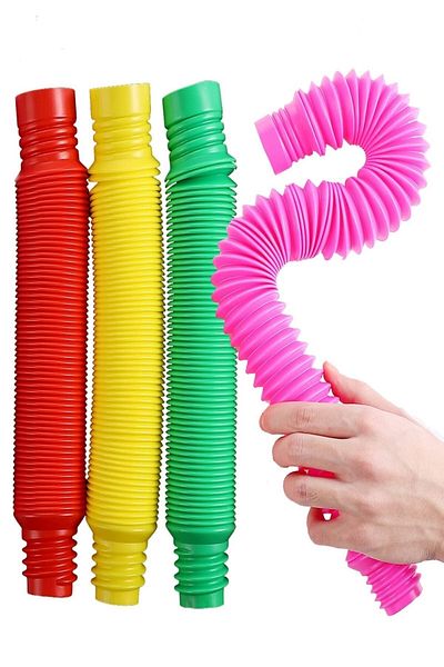 nesoedu 6 Pcs Pop Tube Sensory Toy Fidget Mental Educational Nsbopop