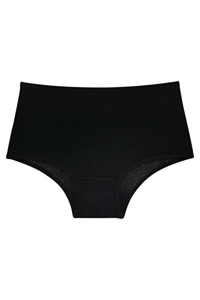 Imoda Kadın Siyah Beyaz Ten Rengi 3'lü Paket Yüksek Belli Külot