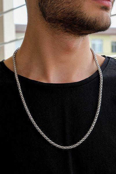 TESBİHCİBABA King Chain 65 Cm Stainless Steel Men's Necklace