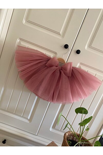 punicha Girl's Tutu Skirt Dried Rose (Fluffy Dream Tulle)