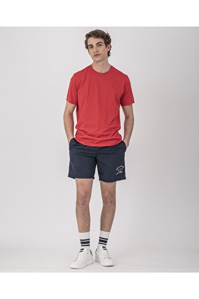 PAUL&SHARK Ανδρικό πλεκτό μπλουζάκι C.w. Βαμβάκι