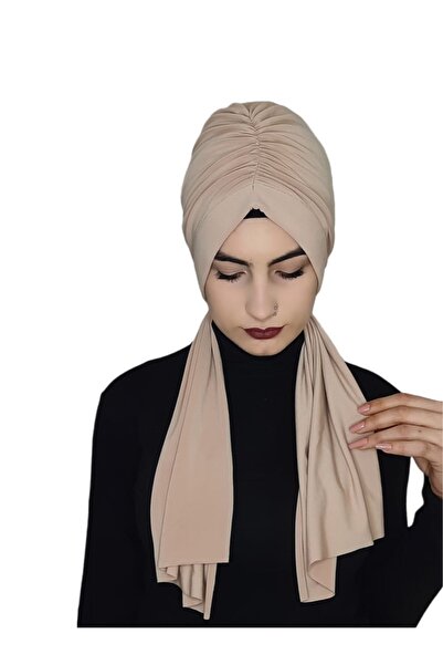erasra class Design Ready-made Bonnet Shawl Skin Color