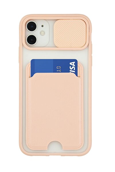 mooodcase Iphone 12 Kamera Koruma Sürgülü Kapaklı Ve Kartlıklı Telefon Kılıfı Mchzr