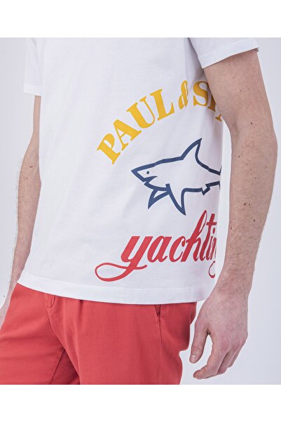 PAUL&SHARK Ανδρικό πλεκτό μπλουζάκι C.w. Βαμβάκι