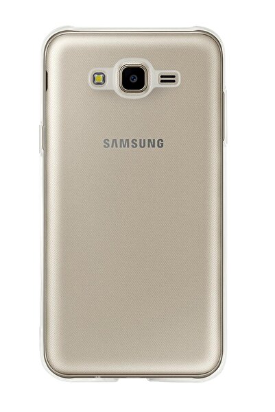 mooodcase Samsung J7 2015 Premium Silikonlu Şeffaf Telefon Kılıfı Mchzr