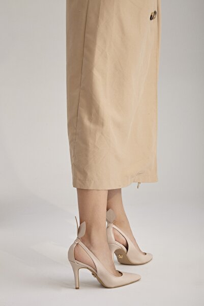 AYAKKABI PRENSİ Thumper Stiletto Nude Matte 8 cm Women's Stiletto, High Heels