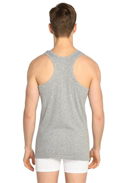 Tutku Ανδρικό αθλητικό εσώρουχο 3 τεμαχίων 0118 με ραβδώσεις μαύρο λευκό και γκρι