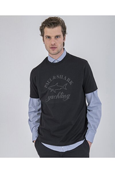 PAUL&SHARK Ανδρικό πλεκτό μπλουζάκι