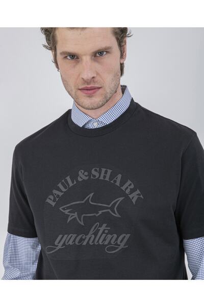 PAUL&SHARK Ανδρικό πλεκτό μπλουζάκι