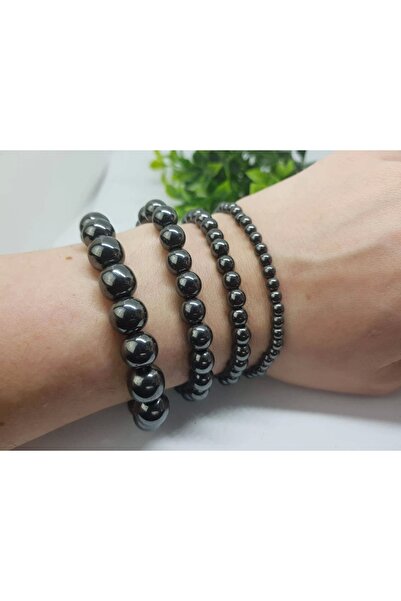 Padore Accessory سوار من الحجر الطبيعي بتفاصيل الهيماتيت الأنيق جدًا|