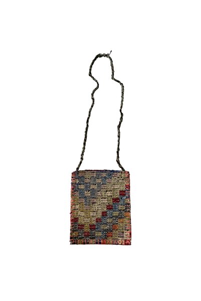 Kırmızı Sanat Evi Anadolu Kilimlerinden %100 Yün Kök Boya Ve El Yapımı Çanta 23