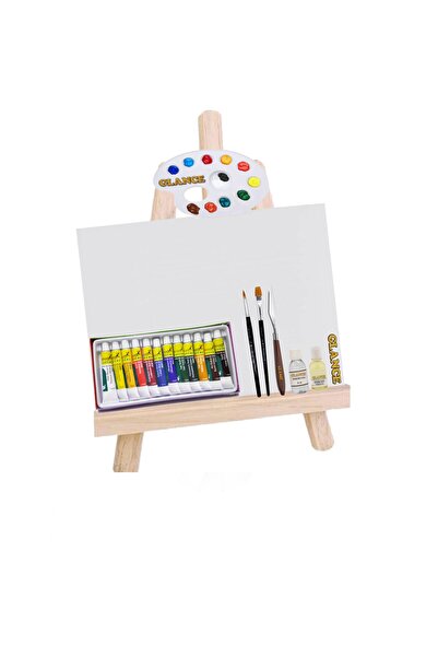 GLANCE Fanart 12x12 Yağlı Boya Masaüstü Şövale Seti