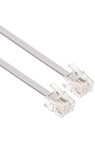 PrimeX Plus Px-kkt03 2cx0.10mmx7 كابل هاتف 3 متر Adsl Rj11 رمادي