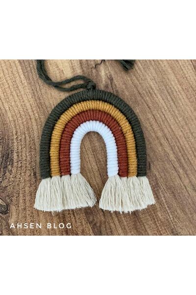 Ahsen Blog Makrome Gökkuşağı Bebek Odası Dekor