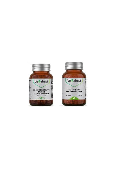 VeNatura Resveratrol 250 Mg + Phosphotydilcerin And Omega 3 - 30 Capsules