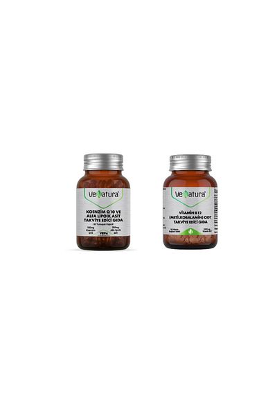 VeNatura Coenzyme Q10, Alpha Lipoic Acid 60 Capsules + B12 Methylchobalamin 30 Tablets