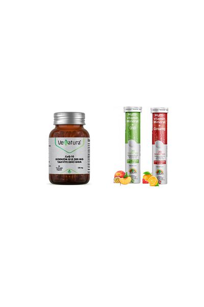 VeNatura Coenzyme Q10 200Mg- 30 Capsules +MineralandMultiSupport Set